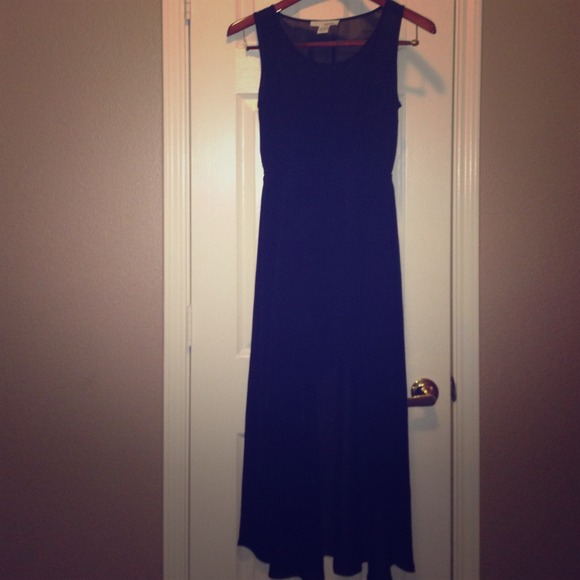 Black hi-low dress