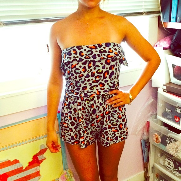 Cheetah romper