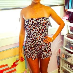 Cheetah romper