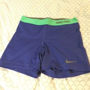 Blue nike pro spandex