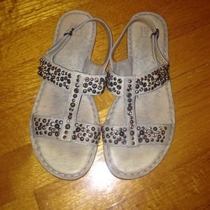 Frye size 6 sandals worn once!!
