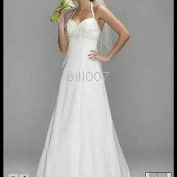 David's Bridal Dresses & Skirts - Wedding dress David's bridal sas1206 ivory halter