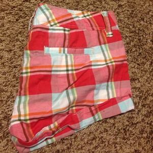 Hollister plaid shorts