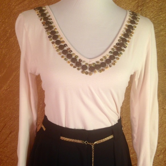 Chaudry KC Tops - BUNDLED Chaudry KC Top Studded Beaded Neckline