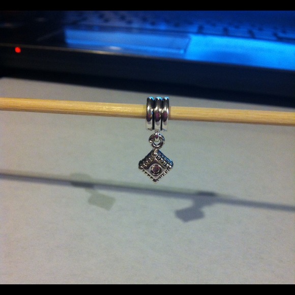 Pandora Charm Hanging diamond Shape CZ