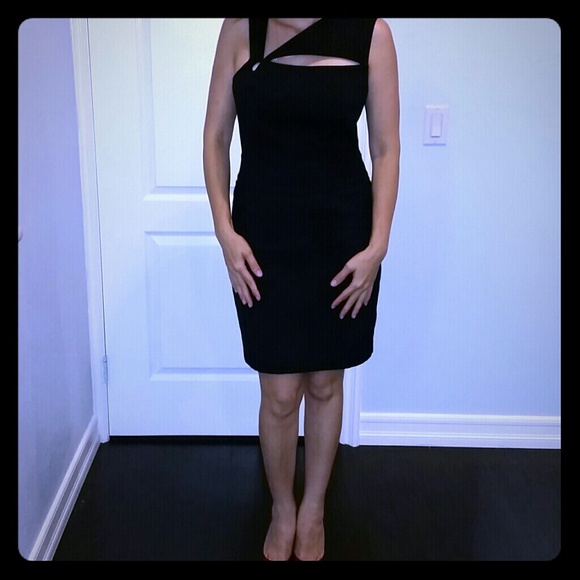 Black Marciano dress.