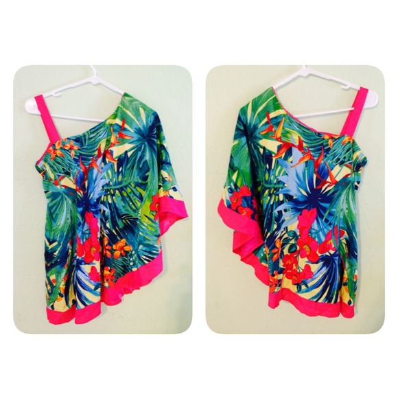 Silk Bird of paradise blouse