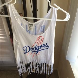 Victoria secret PINK dodgers tanktop!!