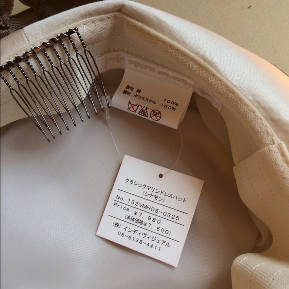 Victorian Maiden Marine hat cinnamon color. - Picture 3 of 4