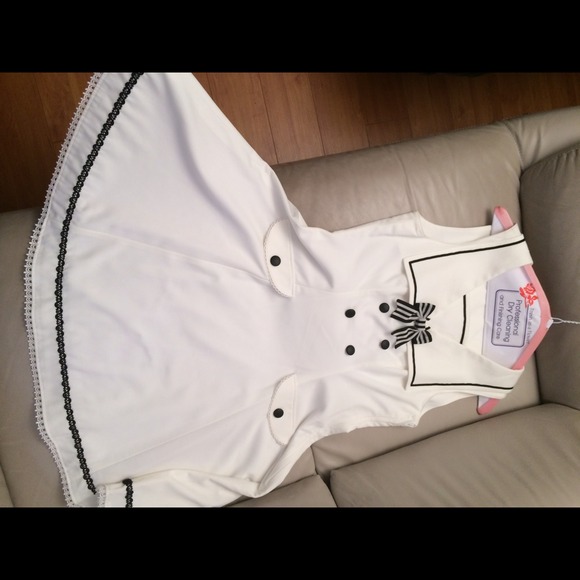 Innocent World Flap style sailor dress in white - Picture 1 of 4