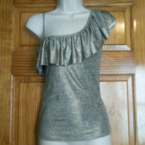 shimmery gold top