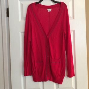Urban Outfitters Fuschia Boyfriend Cardigan