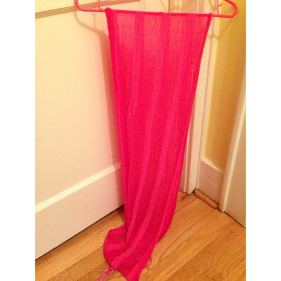 hot pink scarf