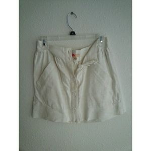 White Button-down Skirt