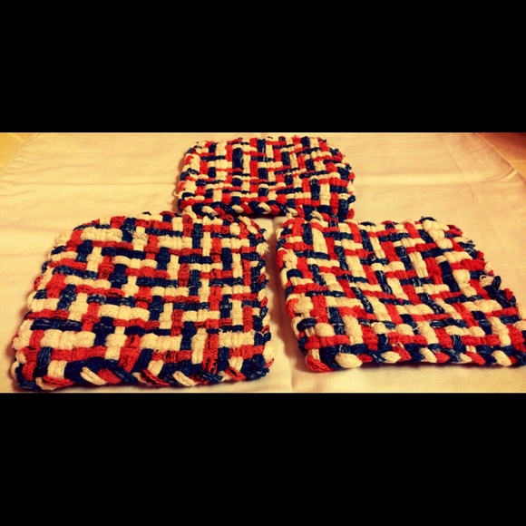 4th of July Pot Holders Handmade Set of 3 NEW SALE - Picture 4 of 4