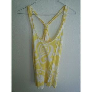 Yellow Print Racerback