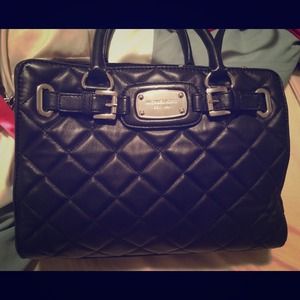 Michael kors quilted hamilton medium tote