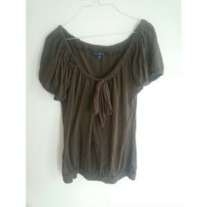 Brown Loose-fitting Top