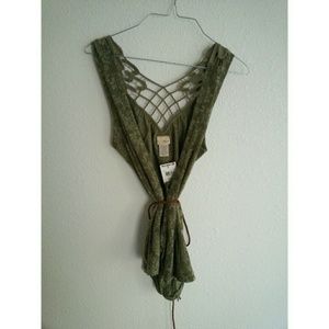 Green Crochet Vest