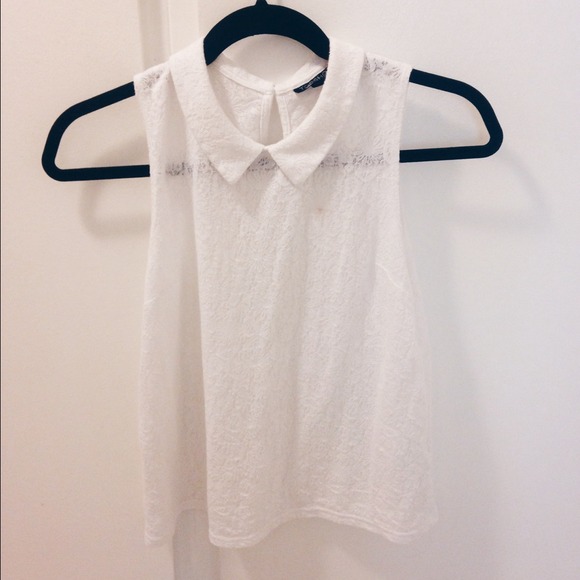 Sleeveless Embroidered Topshop Top