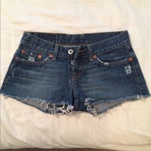 Lucky Brand Daisy Duke cut-off denim jean shorts