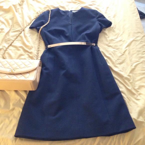 Classic DvF navy dress