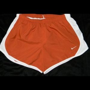 NWOT Orange Nike Tempo Shorts
