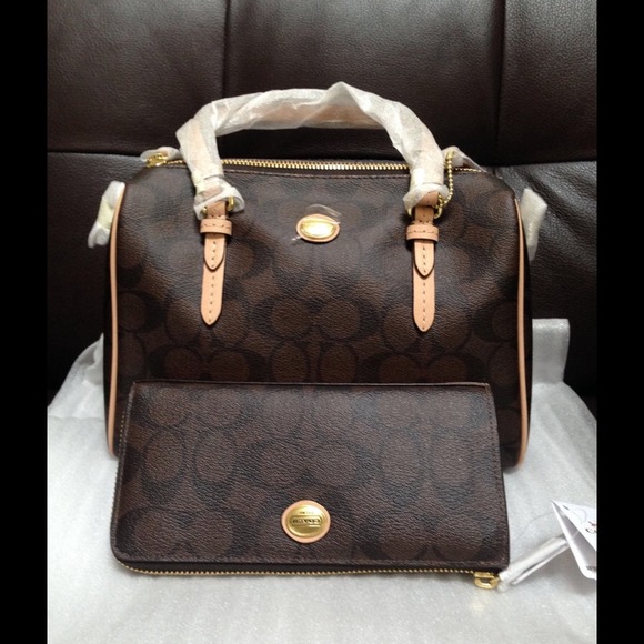 NEW Coach Mini Satchel & Slim Zip Around Wallet