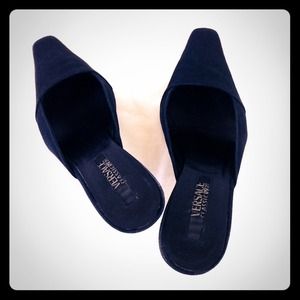 Versace Classic V2 Black Mules 7.5