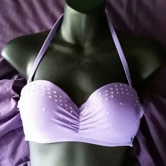 Purple bikini top