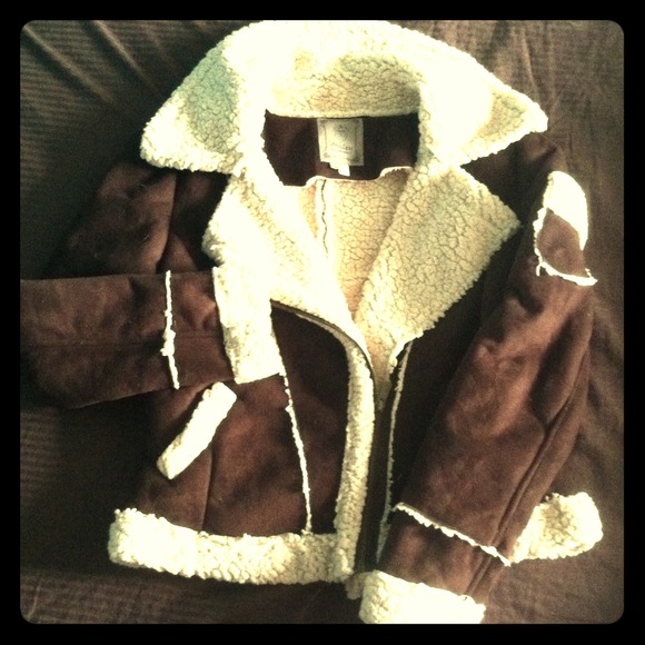 Ashley sheepskin and suede jacket