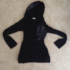 hooded shirt