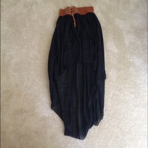 high low skirt