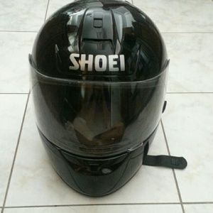 Shoei motorcyle helmet. Dot snell approved