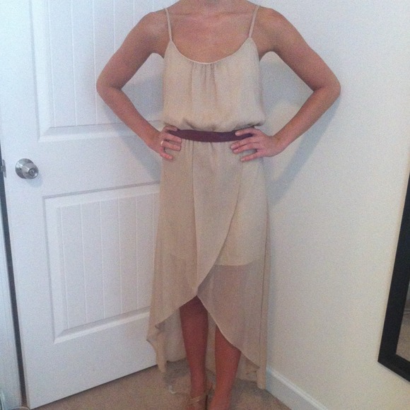 Classic tan dress