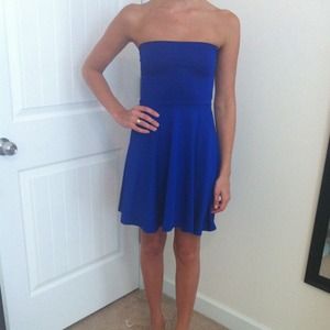Sexy & simple blue dress