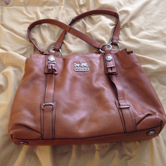 Authentic leather Coach purse
