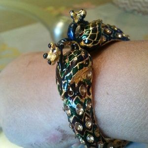 New peacock head and stone studded bracelet