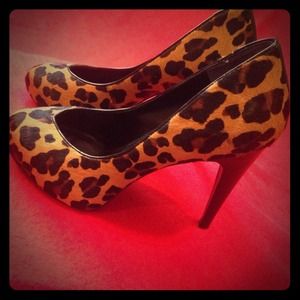 BCBGeneration Leopard Print Pumps