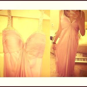 La femme size 4 pink formal dress