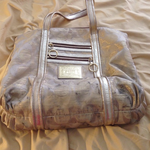 Authentic Gold Coach purse