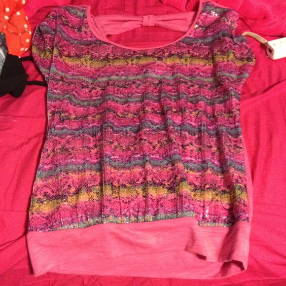 Sparkly Pink Snakeskin Shirt