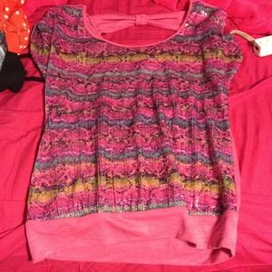 Sparkly Pink Snakeskin Shirt