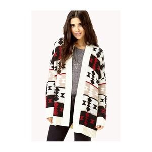 Aztec print cardigan 🐒