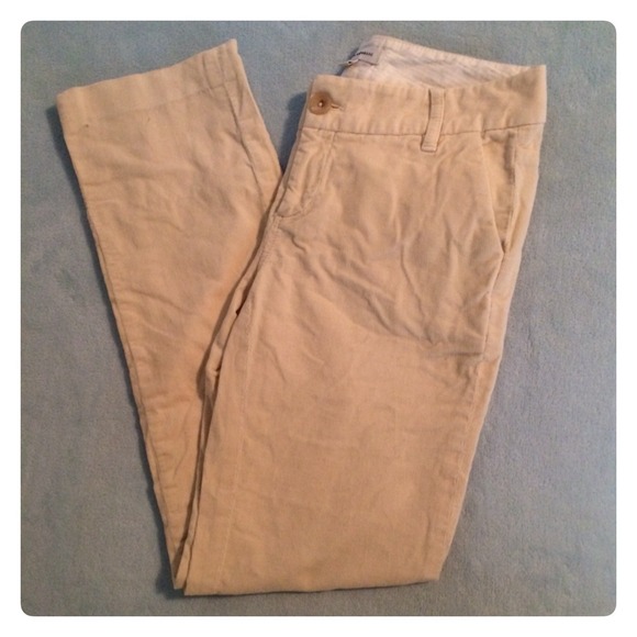 Banana Republic Pants - Banana Republic Ivory Cords