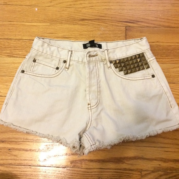 High waisted studded shorts!