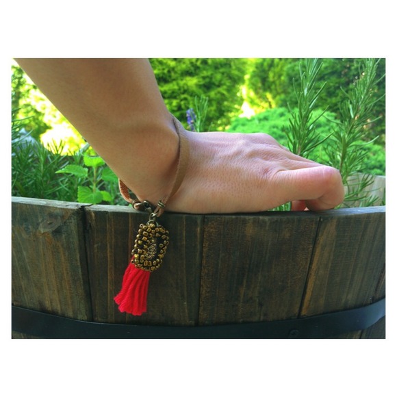 Festive Indie/hippie/boho/vintage anklet &bracelet
