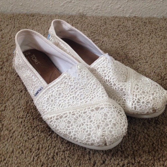Hold-- for alaina103 White Crochet Toms