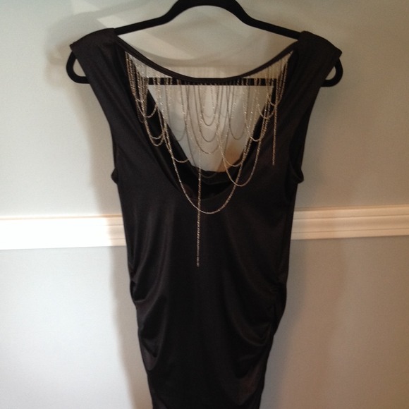 🎉HOST PICK🎉 Black Ruched Dress - Picture 3 of 3