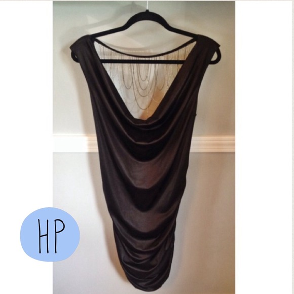 🎉HOST PICK🎉 Black Ruched Dress - Picture 2 of 3